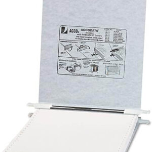 ACCO ACC54114 PRESSTEX Covers w/Storage Hooks, 6" Cap, 9 1/2 x 11, Light Gray