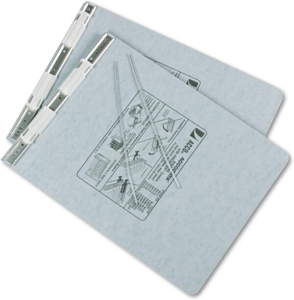 ACCO ACC54114 PRESSTEX Covers w/Storage Hooks, 6" Cap, 9 1/2 x 11, Light Gray - Image 2