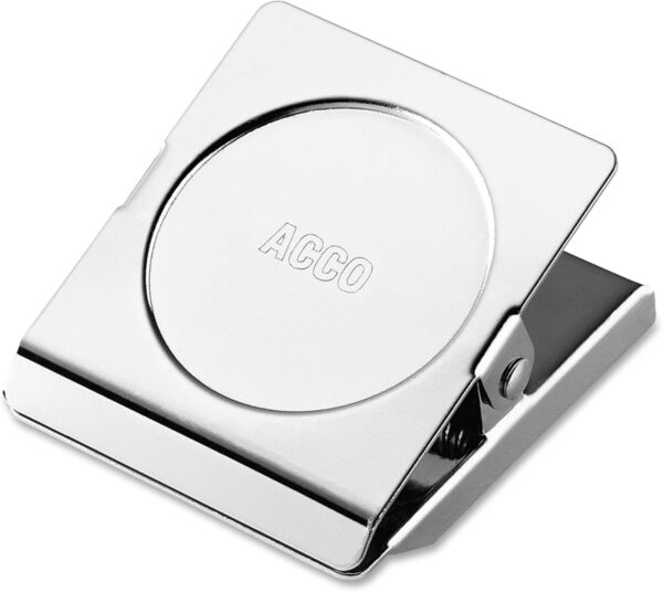 ACCO Square Magnetic Clip, 1 3/4-Inch Size, Medium, 12 Per Pack (A7072132)