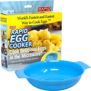 Rapid Egg Cooker | Microwave Scrambled Eggs & Omelettes in 2 Minutes | Perfect for Dorm, Small Kitchen, or Office | Dishwasher-Safe, Microwaveable, & BPA-Free