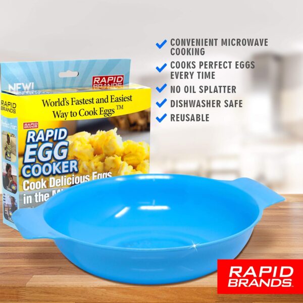 Rapid Egg Cooker | Microwave Scrambled Eggs & Omelettes in 2 Minutes | Perfect for Dorm, Small Kitchen, or Office | Dishwasher-Safe, Microwaveable, & BPA-Free - Image 6