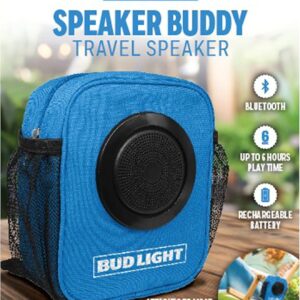 Bud Light Speaker Buddy Carry Organizer Pouch for Keys, Money, Phone, Beverage with Bluetooth Speaker- for Beach-Hiking-Camping-Walks