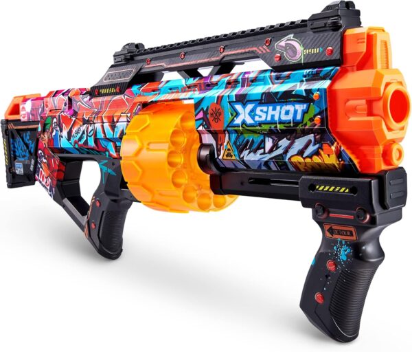 XShot Skins Last Stand Foam Dart Blaster - Graffiti, 16 Darts by ZURU - Image 2