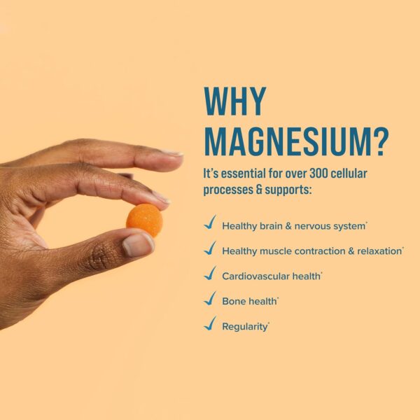Natural Vitality Calm, Magnesium Citrate Kids Supplement, Stress Relief Gummies, Supports a Healthy Response to Stress, Gluten Free, Vegan, Sweet Citrus, 120 Gummies - Image 6