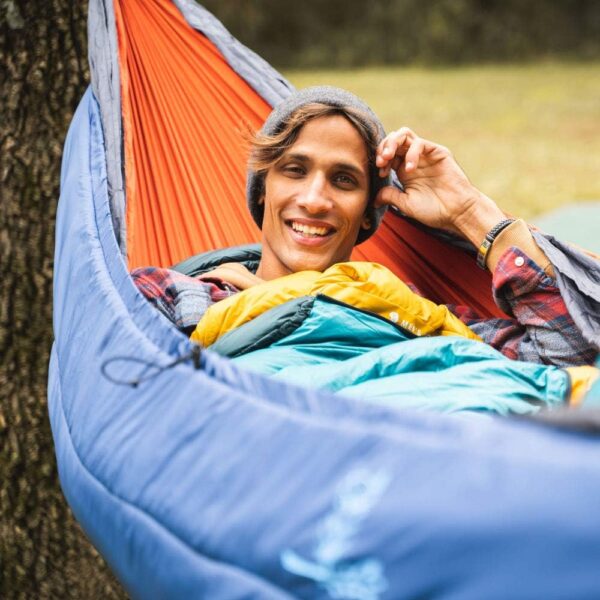 Wise Owl Outfitters Hammock Underquilt for Camping Hammock - Insulated Synthetic Underquilt for Single and Double Hammocks Blue - Image 5