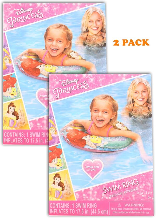 Disney Princess Inflatable Swimming pool 17.5" Swim Ring Toddler Girl 2 pack - Image 2
