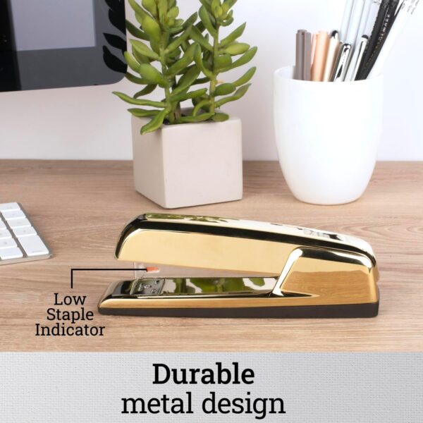 Swingline Stapler, 30 Sheet Capacity, 747 Business Stapler, Jam Free, Metal, Gold Chrome (74721) - Image 5