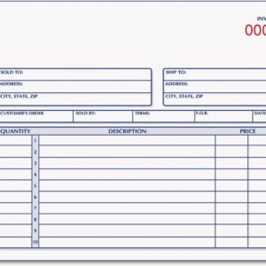 Rediform 7L721 Invoice Book 5 1/2 x 7 7/8 Carbonless Duplicate 50 Sets/Book