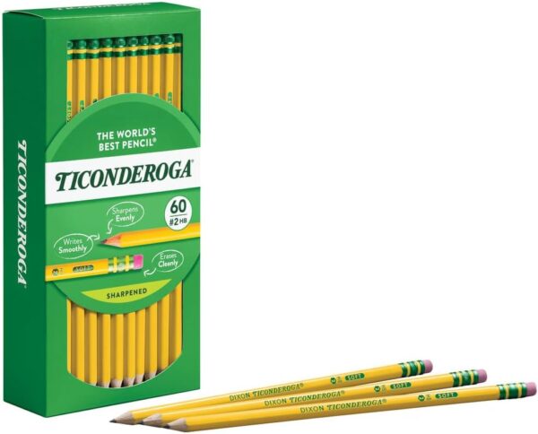 Ticonderoga Wood-Cased Pencils, Pre-Sharpened, 2 HB Soft, Yellow(Pack of 480) - Image 4