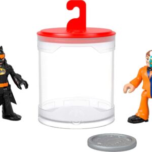 Fisher-Price Imaginext DC Super Friends Batman Toys, Color Changers Figure Set, Batman & Two-Face for Preschool Kids Ages 3+ Years