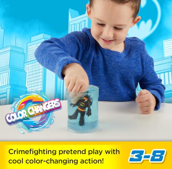 Fisher-Price Imaginext DC Super Friends Batman Toys, Color Changers Figure Set, Batman & Two-Face for Preschool Kids Ages 3+ Years - Image 2