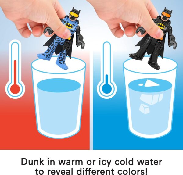Fisher-Price Imaginext DC Super Friends Batman Toys, Color Changers Figure Set, Batman & Two-Face for Preschool Kids Ages 3+ Years - Image 3