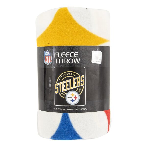 Northwest NFL Pittsburgh Steelers Unisex-Adult Fleece Throw Blanket, 50" x 60", Campaign - Image 3