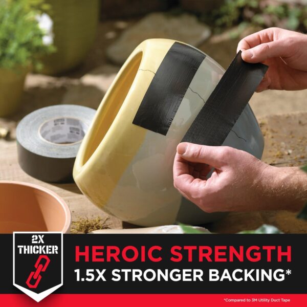 3M™ Extreme Strength Duct Tape 2830, 1.88 in x 30 yd (48 mm x 27.4 m), 12 Rolls/case - Image 3