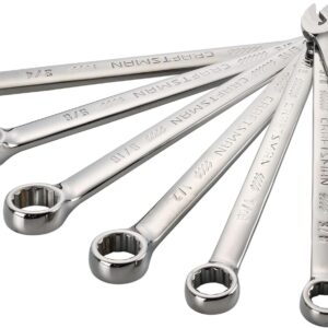 CRAFTSMAN Combination Wrench Set, 7 Piece, SAE, Gunmetal Chrome (CMMT12062L)