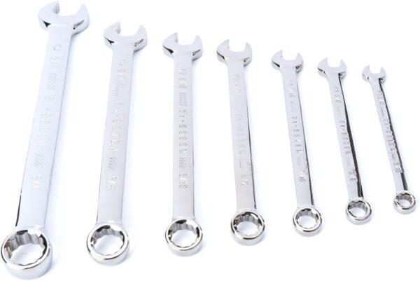 CRAFTSMAN Combination Wrench Set, 7 Piece, SAE, Gunmetal Chrome (CMMT12062L) - Image 2