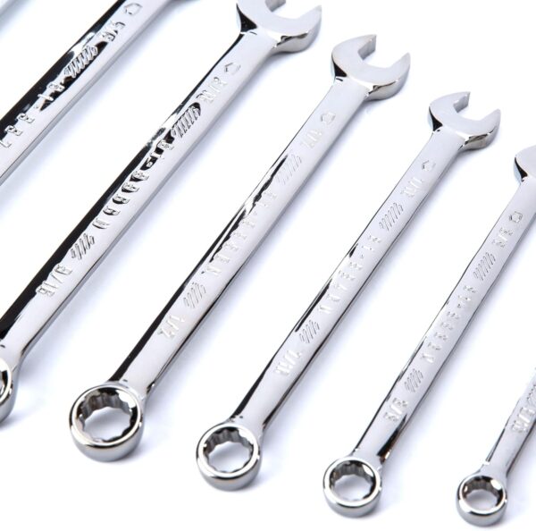 CRAFTSMAN Combination Wrench Set, 7 Piece, SAE, Gunmetal Chrome (CMMT12062L) - Image 3