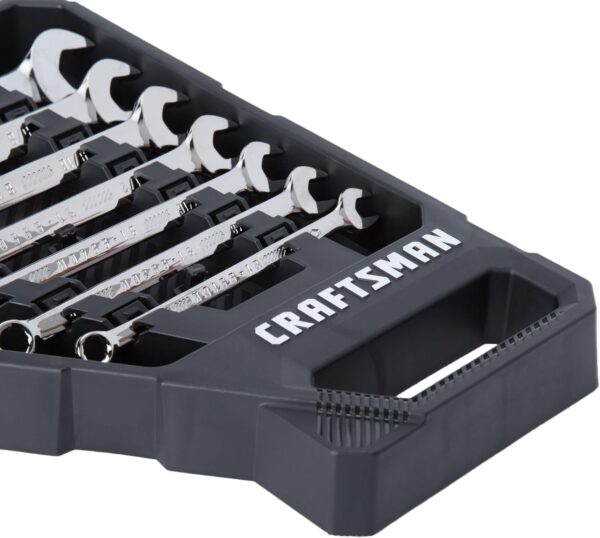 CRAFTSMAN Combination Wrench Set, 7 Piece, SAE, Gunmetal Chrome (CMMT12062L) - Image 4