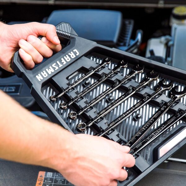 CRAFTSMAN Combination Wrench Set, 7 Piece, SAE, Gunmetal Chrome (CMMT12062L) - Image 5