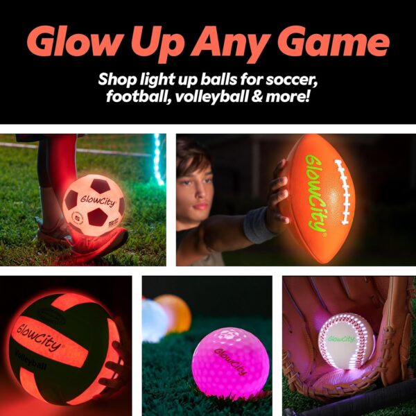 GlowCity Glow in The Dark Basketball for Teen Boy - Glowing Red Basket Ball, Light Up LED Toy for Night Ball Games - Sports Stuff & Gadgets for Kids Age 8 Years Old and Up. Great Gift for Boys & Girls - Image 8