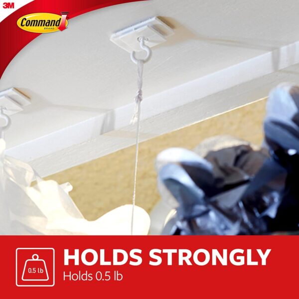 3M Polyethylene 3CT Command Ceiling Hooks, 1, Plain - Image 4