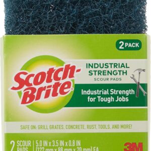 Scotch-Brite Heavy Duty Industrial Strength Scour Pad, 2 Scour Pads