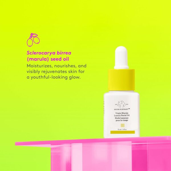 Drunk Elephant Virgin Marula Luxury Facial Oil - Face Oil - Clean Clinical Skincare - Cruelty-Free - Dermatologist-Tested - Free of Essential Oils, Silicones, and Fragrance - Image 2