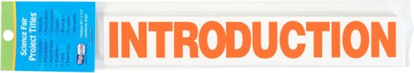 Flipside Products Orange Science Fair Titles, Display Board Titles, Projects, School, Kids, Classroom, Pack of 24